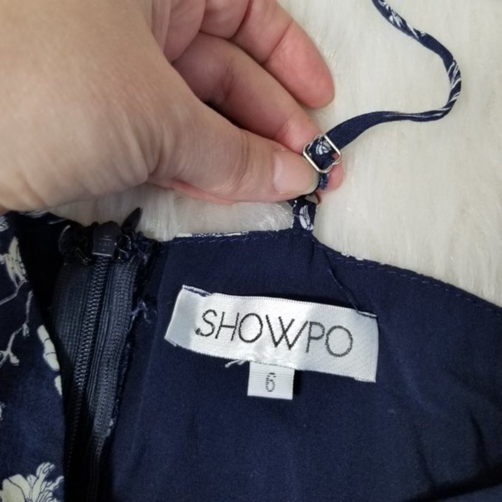 Showpo Down For The Night Navy Floral Playsuit - Picture 12 of 12